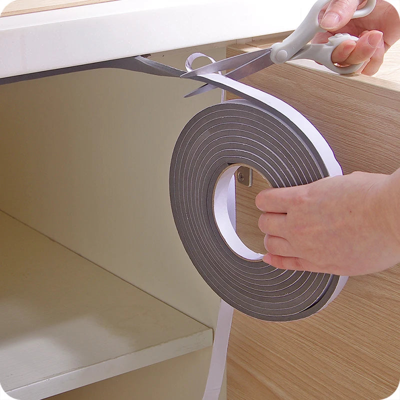 Soft 5M Self-adhesive Window Sealing Strip Car Door Noise Insulation EVA Dusting Sealing Tape Window Accessories