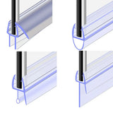 4 to 12mm Transparent  PVC Seal Gap Window Door Weatherstrip Bath Shower Screen Door Seal Strip