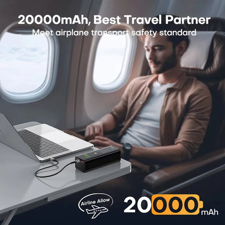 20000mAh portable power bank 100W fast charging