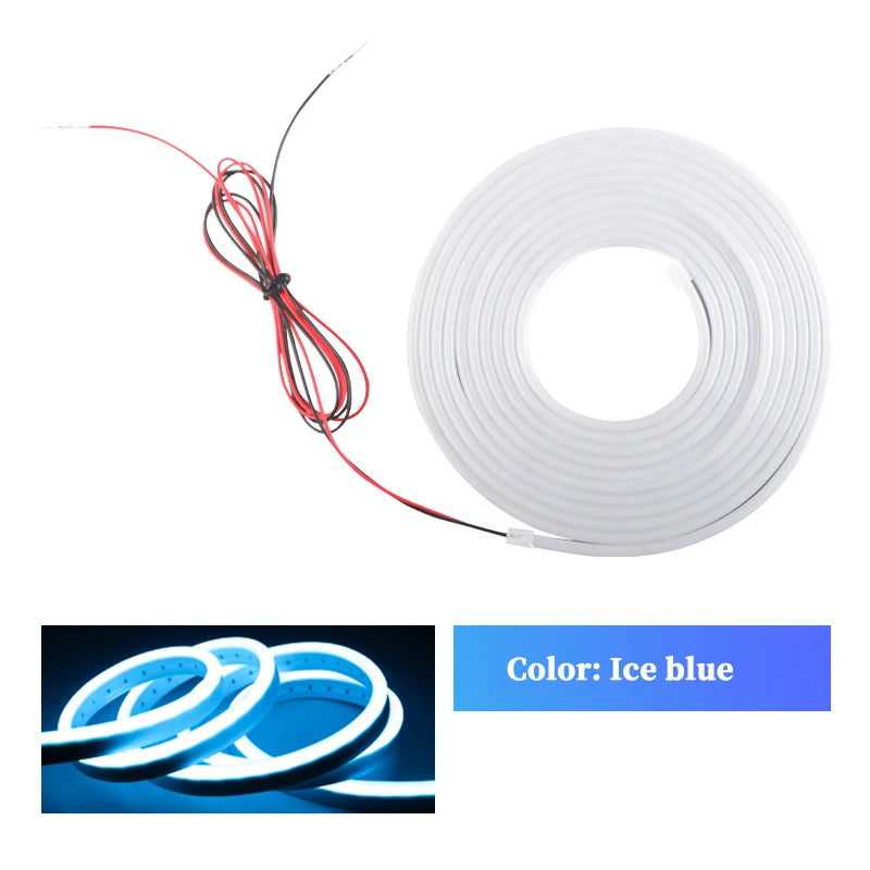 LED Trunk Lighting Lights Dynamic Flowing Flexible Light Strip On/Off Scanning Atmosphere Lamp Waterproof for Car Accessories