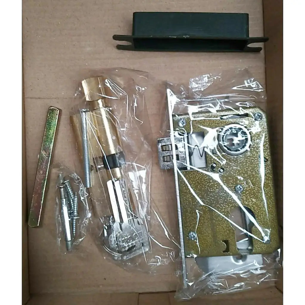 Entrance Lever door handle [with Three keys] for office or front door #5