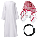 Men Arabia Arab Sheikh Costume Shepherd Arabian Prince Cosplay for Adult Fantasia Purim Halloween Costumes