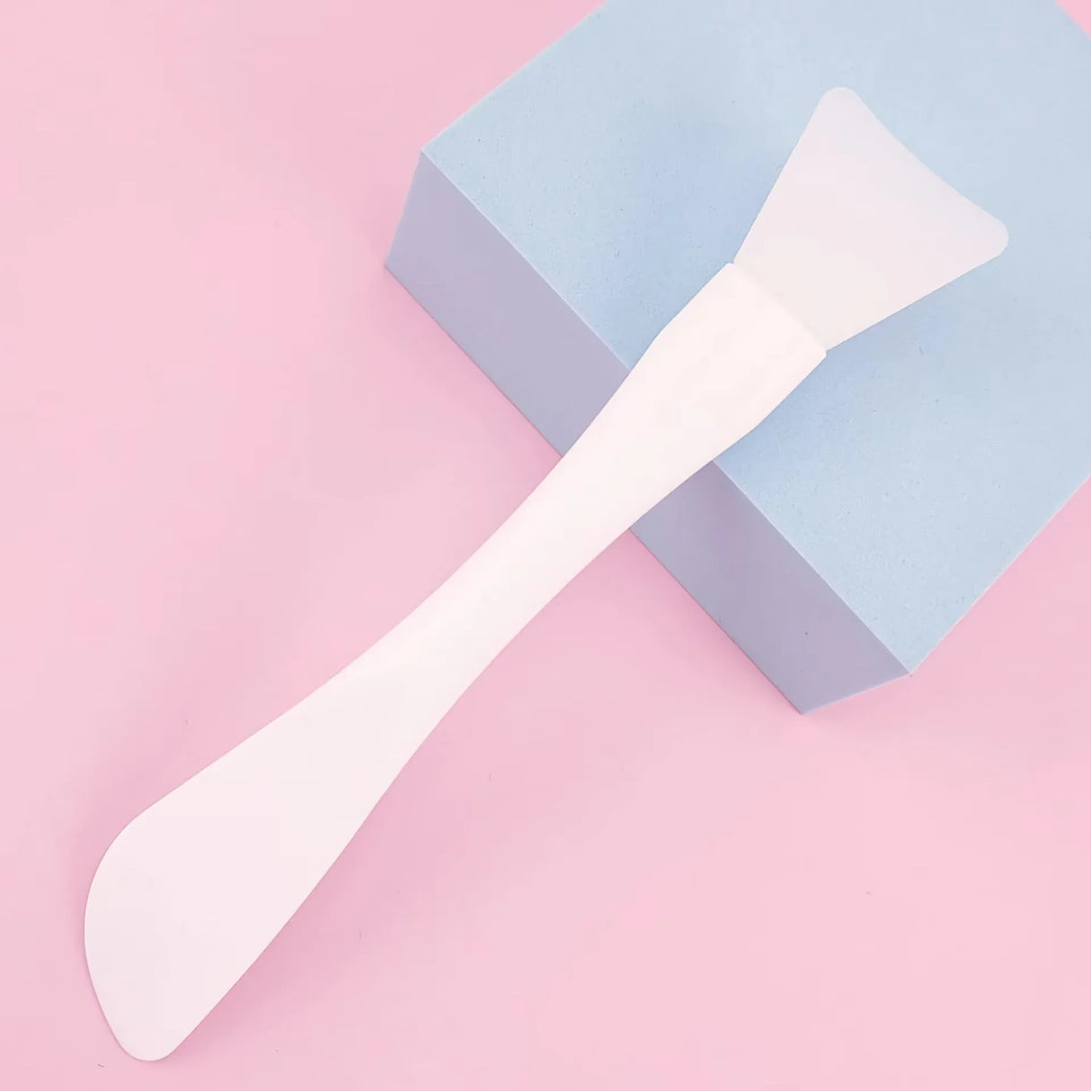 Silicone Facial Mask Brush Soft Head with Scraper Integrated Dual-use Mud Film Brush DIY Film Adjusting Beauty Tool  wholesale