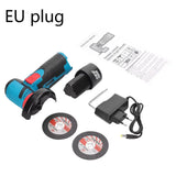 Angle Grinder Brushless/ Brushed Grinding Machine Cordless Lithium Battery Rechargeable 19500rpm 12V Grinder Cutting Power Tools