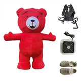 Inflatable Cartoon Doll Costume Teddy Bear Doll Cosplay Polar Bear Cosplay Costume Birthday Party Funny Animal Imitation Costume
