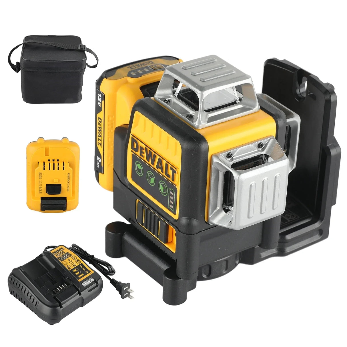"2025 New!" Dewalt DW089LG vertical 12V lithium battery 12-wire laser 360 horizontal green instrument Outdoor tool nivel laser