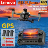 Lenovo A1R 3S GPS Drone 8K Professional  HD Camera 360° Laser Obstacle Avoidance Brushless Motor 5G WIFI FPV Quadcopter Toys