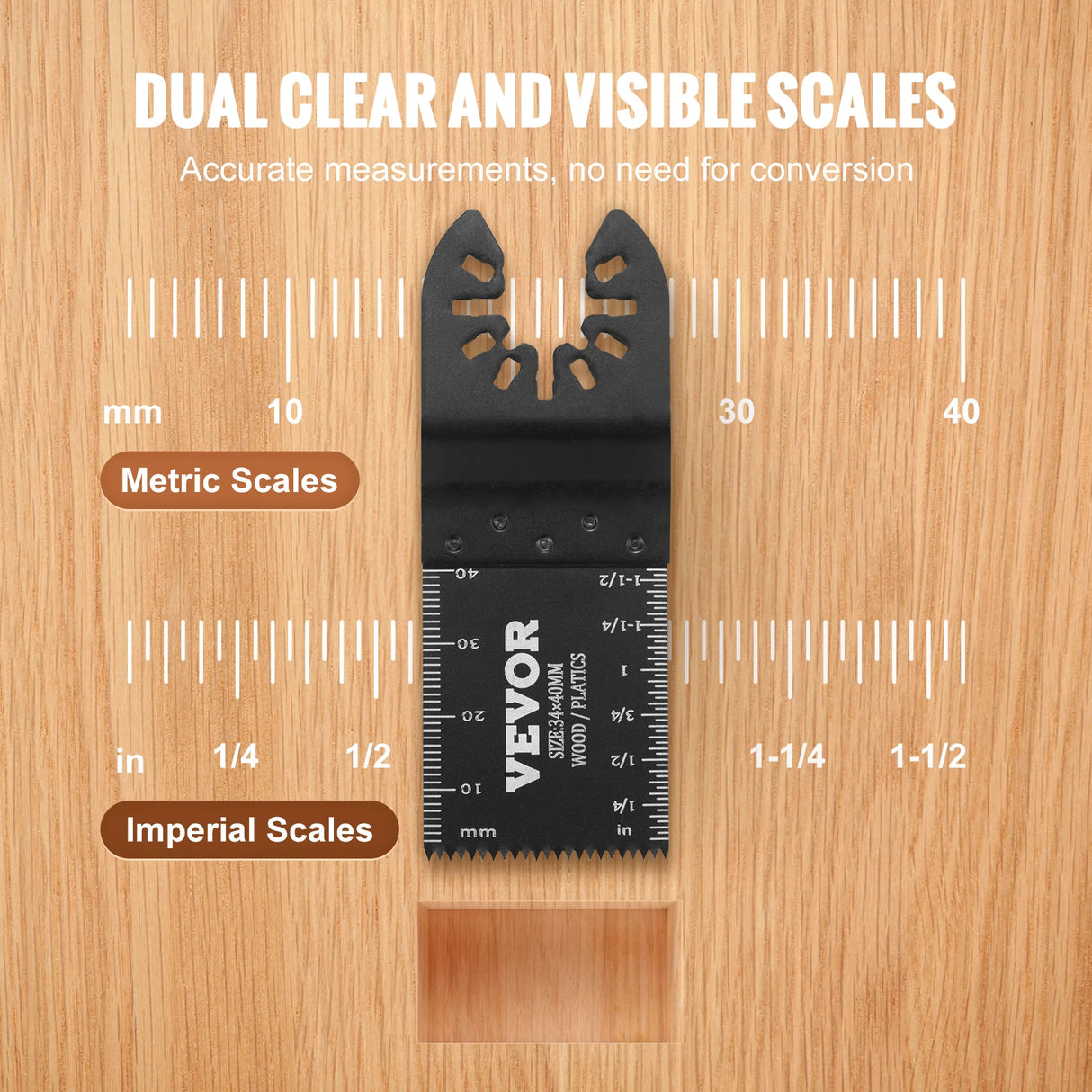SucceBuy 50PCS Oscillating Saw Blades Universal Release Dewalt Multitool Blades for Wood Cutting Plastic Renovator Power Tool