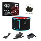 Red ＆Infrared LED Light Therapy Belt 850nm 660nm Back Pain Relief Wrap Burn Fat Wrap Slimming Machine Waist Heat Pad Full Body