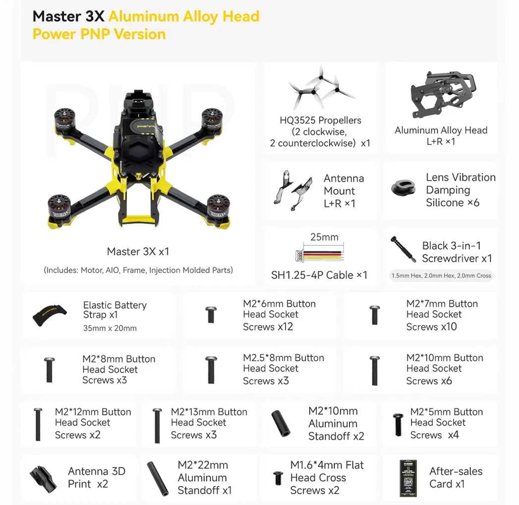 SpeedyBee Master 3X Modular O3/O4 Pro HD Digital VTX FPV Drone