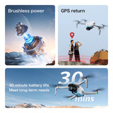 S-X1 MAX GPS Drone with 3-Axis Gimbal 8K/4K HD Camera 5000m FPV LCD Remote Screen 30min Flight Professional Foldable Quadcopter