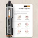 Worx 4V Electrical Screwdrivers Set WX242 Portable Smart Cordless Power Screw Driver Mini Electric Drill Home Repair Power Tool