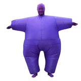 Halloween Adult Funny Role Play Fat Masked Man Sumo Inflatable Costume Unisex Colorful Full Bodysuit Carnival Dress Up Party