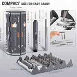 138 In 1 Mini Electric Screwdriver Set Precision Magnetic Phillips Bits Portable  Durable Alloy For PC iPhone DIY Repairs Tools