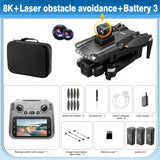 For Genuine V198MAX GPS Drone 8K Professional Camera Aerial FPV Brush Laser Obstacle with Large Screen Remote Control Folding RC