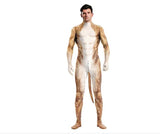 Halloween Costume  Adult Mens Wild Animal Cosplay Costume Full Cover 3D Print Beast Petsuit Jumpsuit Bodysuit Tail