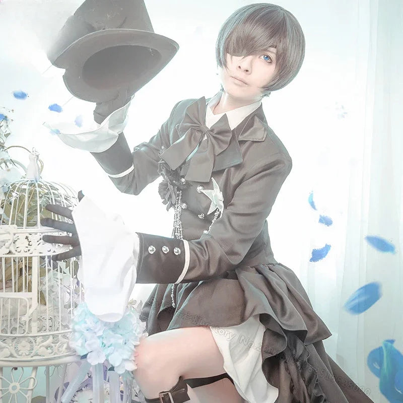 Cosplay Anime Black Butler Cosplay Ciel Phantomhive Cosplay Cotume Kuroshitsuji Costume Halloween Women Fancy Party Outfit 2025