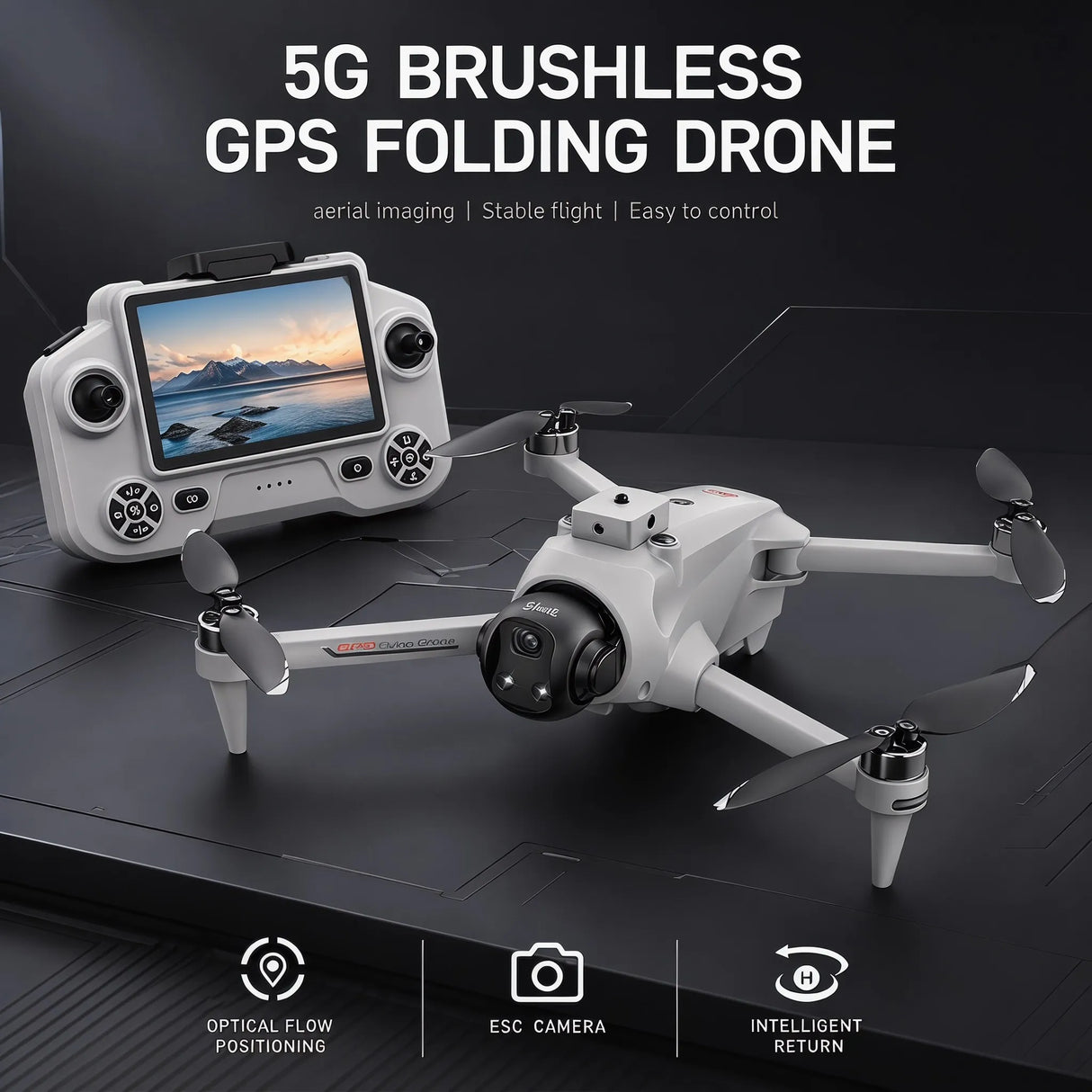 2026 YL059 Professional GPS Drone Can Airdrop Function Lifting Brushless Obstacle Avoidance Camera With Screen Control Drone Toy