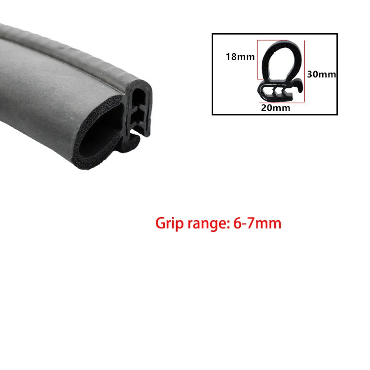 1/3meter Door Edge Guard Rubber Sealing Strip U Type Hardwearing Car Ship Dustproof Trim Soundproofing Waterproof Sealings Parts