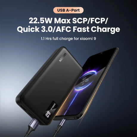 UGREEN 20000mAh portable power bank 20W fast charging