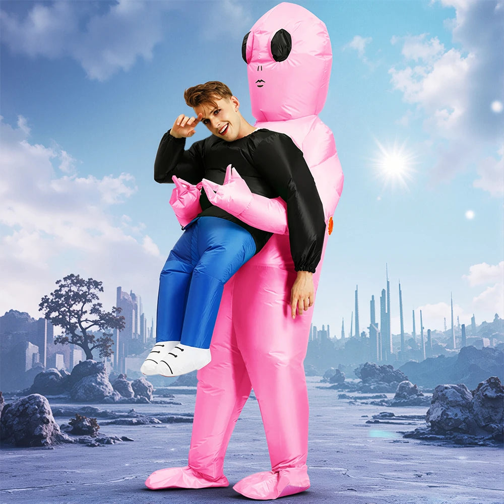 Funny Animal Mascot Unicorn Flamingo Dinosaur Inflatable Costumes Dress Suit Adult Halloween Purim Anime Party Cosplay Costumes