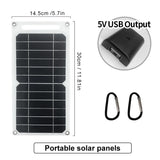 5V Flexible Solar USB Charger Photovoltaic Power Soft Panel Emergency Outdoor Charger for Mobile Phone Fan Power Bank Must-Have