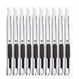 10PCS 30 60Degree Retractable Box Cutter 9MM Blade Utility Knife Carbo UK
