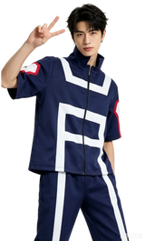 Anime My Hero Academia Cosplay School Gym Sport Suit Costume for Men Women Uniform T-shirt Pants Gymnastics Set for Roleplay