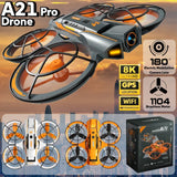 Hot for Genuine Original A21Pro Drone GPS 8K Professional Aerial Photography Remote Control Aircraft 5G HD Camera Quadcopter Toy
