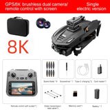 Lenovo V168 MAX 5GGPS Drone 4K Professional Camera Aerial FPV Brushless Avoiding Obstacle Large Screen 8K RC Folding Drones Toy