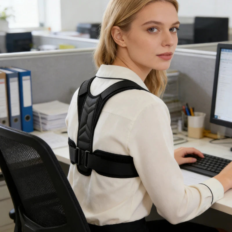 1pcs Back Posture Correction Belt Hunchback Corrector Adult Men and Women Sitting Posture Correction Belt Shoulder Straight Back