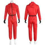 Game Red Calamari Game Jumpsuit Cosplay Party Tracksuit Outfits Mask Props Role Play Classic Costume From