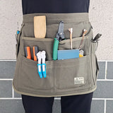 Cotton Waist Apron Suitable for Both Men and Women With 9 Pockets Barbers Beauty Salons Garden Carpenters Apron