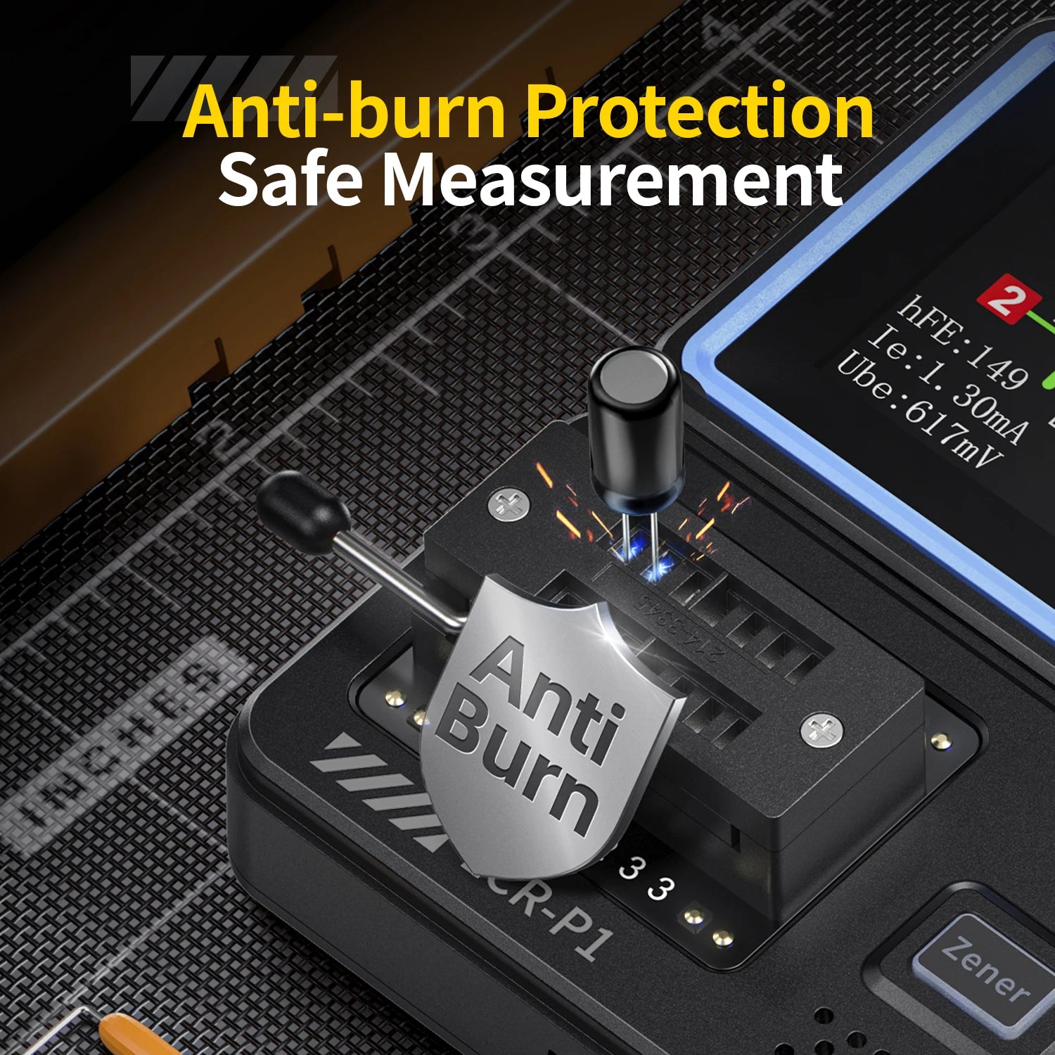 LCR-P1 Transistor Tester Diode Triode Capacitance Resistance Meter LCR ESR Meter NPN PNP MOSFET IR Multifunction Tester