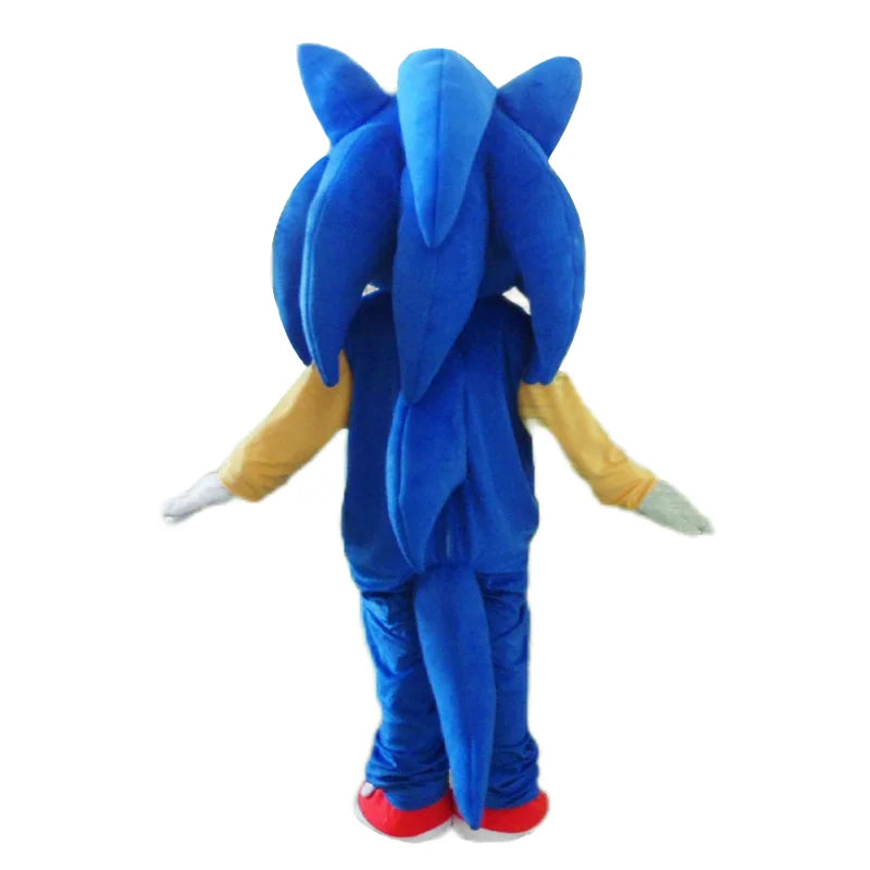 Blue Sonics Mascot Costume Holiday Celebration Fancy Dress Birthday Party Cartoon Anime Dog Adult Performance Outfit Christmas