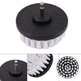 1pc Soft Drill Brush Attachments 4inch For Cleaning Carpet & Leather & Upholstery Glass Car Tires Electric Scrubber Drill Tools