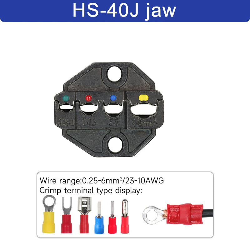 1pcs HS Crimping Pliers Jaw For 230mm/9inch Pliers Plug Spring And Crimping Cap terminals HS-03BC/40J High Hardness Jaw Tool