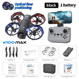 Hot K100 MAX Mini Drone Professional 4K HD Dual Camera Fpv Screen Optical Flow Drone Toys Quadcopter Brushless Dron Toy Gift New