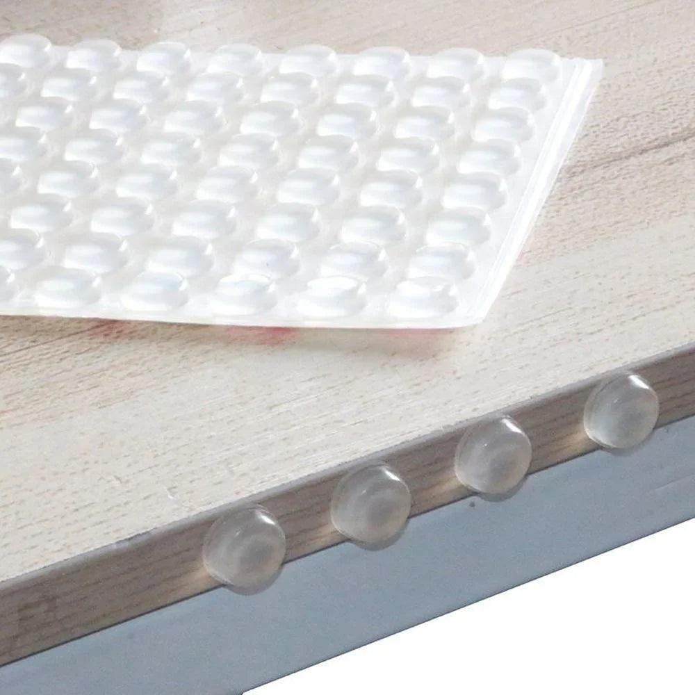 100Pcs Self Adhesive Door Stopper Rubber Damper Buffer Cabinet Bumpers Silicone Furniture Pads Cushion Protective Pads
