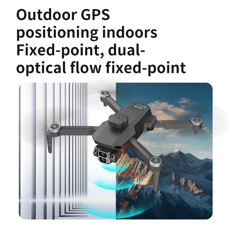 L106 PRO GPS Drone 6K Camera Brushless Motor 4-Way Obstacle Avoidance WiFi FPV Foldable RC Quadcopter