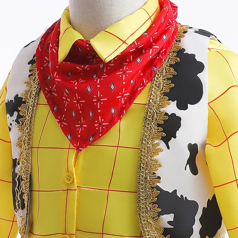 Girls Boys Anime Cosplay outfit Brother-Sister Matching Costume Halloween Toy Cowboy Fancy Dress Up Performance Clothes Set