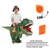 Latest hot selling inflatable riding type Tyrannosaurus rex costume adult Halloween Cosplay party costume funny animal theme