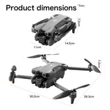 Lenovo GT50 4K FPV Drone 8K HD Dual camera drone  brushless motor 4.3" screen EIS anti-shake 2.4 GHz RC quadcopter Toy Aircraft