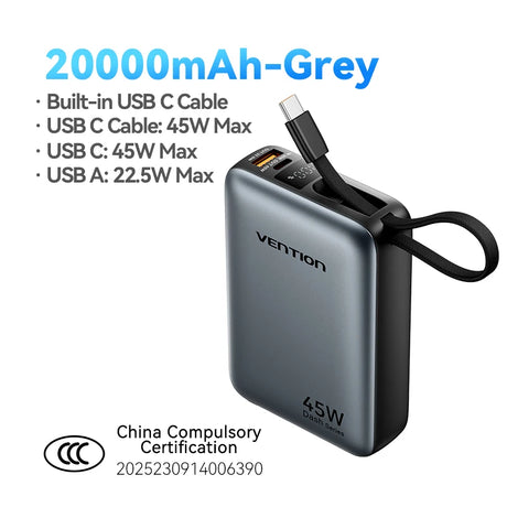 Xiaomi 20000mAh portable power bank 45W fast charging