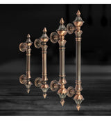 1pcs Door Handle Antique Zinc Alloy 280-550mm Length Handle Door Pull Bronze Gate Hotel Entrance Shopping Mall Door Handle