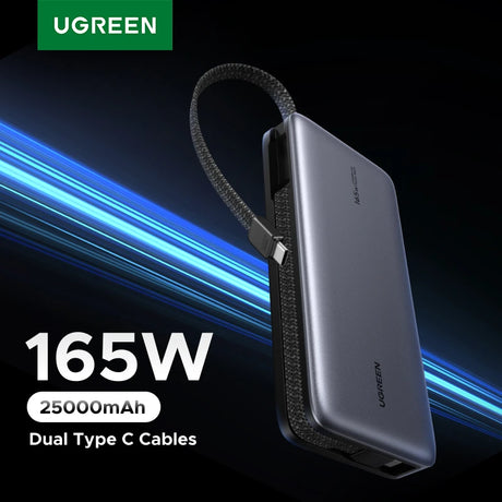 UGREEN 25000mAh portable power bank 165W fast charging