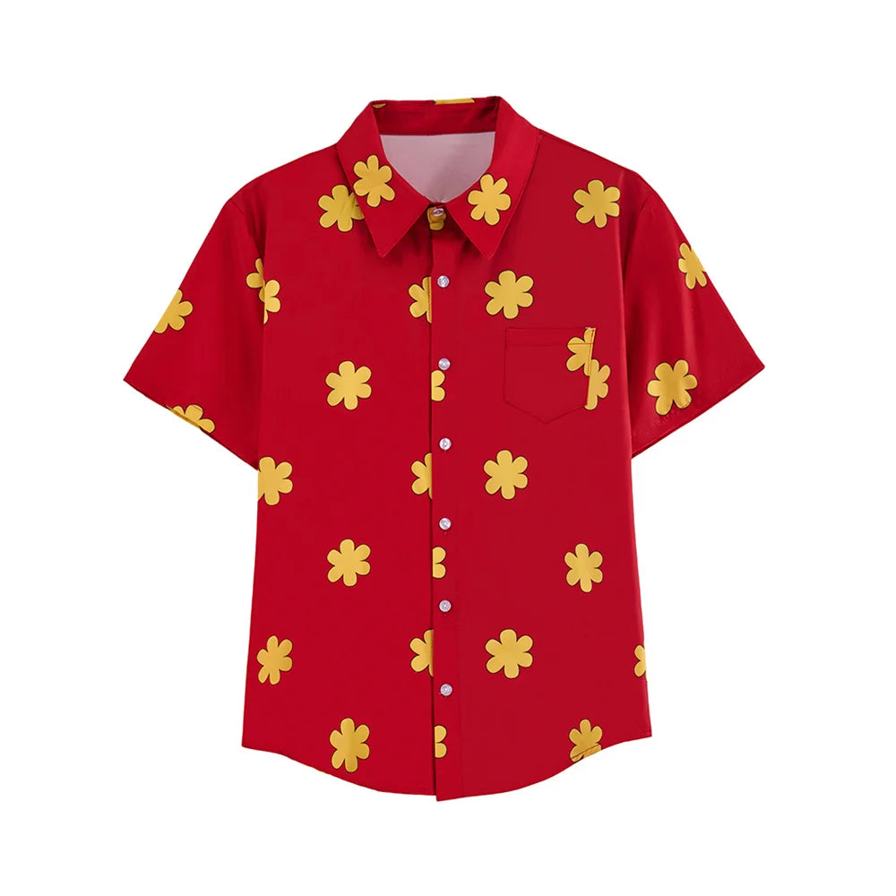 Family Guy Quagmire Cosplay Costume Men Leisure Coast Style Beach Red T Shirt Halloween Party Tops