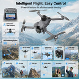 New Brushless GPS Drone High Definition Aerial Photography Screen Control Obstacle Avoidance Remote Control Aircraft