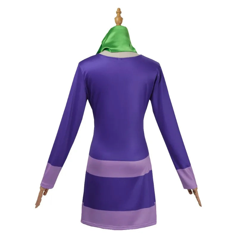 Hot Scoobys Doo Disguise Daphne Blake Cosplay Clothing Headband Cartoon Costume Women Role Play Fancy Dress Up Party Clothes