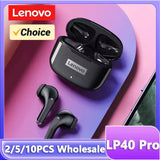 Lenovo LP40 Pro Headphones Wireless Bluetooth 5.4 TWS Hifi Stereo Earphones Gaming Sports Touch Control HD Call with Mic Earbuds